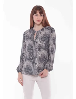 BLUSA 1749 PVIF NERO BEIGE