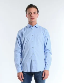 CAMICIA CHEALS PCO AZZURRO