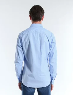CAMICIA CHEALS PCO AZZURRO