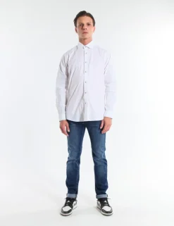 CAMICIA CHEALS PCO BIANCO