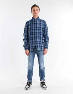 CAMICIA KRON TCOS INDACO