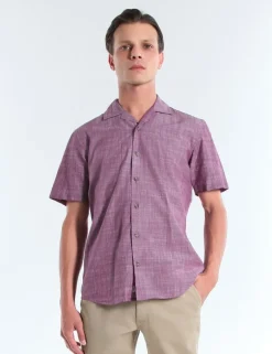 CAMICIA MC DRAYS TCO RHUM
