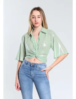 CAMICIA MC LUCIL RPL MENTA