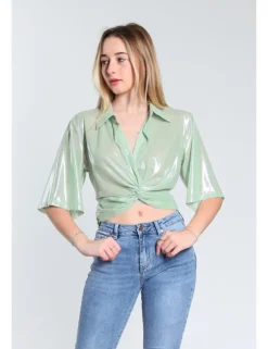 CAMICIA MC LUCIL RPL MENTA