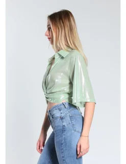 CAMICIA MC LUCIL RPL MENTA