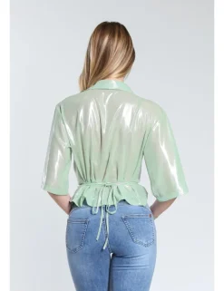 CAMICIA MC LUCIL RPL MENTA