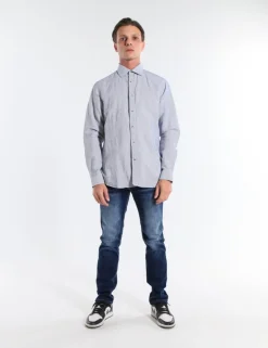 CAMICIA PARKS TLIR BIANCO BLU