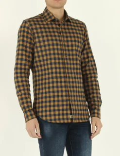 CAMICIA PONDER YCOQ BLU OCRA