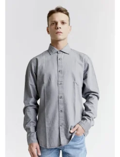 CAMICIA TEMPLE 9OZ BLACK GRAY