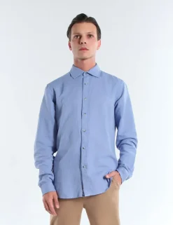 CAMICIA THORS TLI INDACO