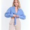 CAMICIA VIVIA TLI AZZURRO