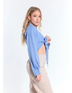 CAMICIA VIVIA TLI AZZURRO