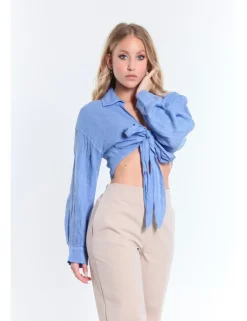 CAMICIA VIVIA TLI AZZURRO
