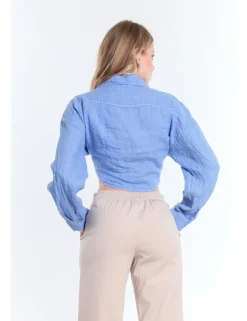 CAMICIA VIVIA TLI AZZURRO