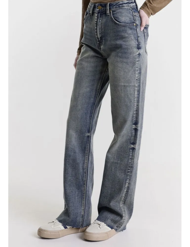 JEANS CLARA 12OZ USED DIRTY
