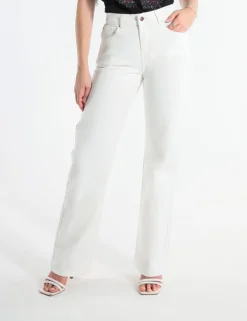 JEANS GALE 10OZ BIANCO