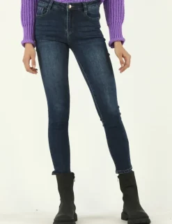 JEANS GEORGINA UP 12OZ DARK USED