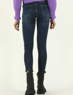 JEANS GEORGINA UP 12OZ DARK USED