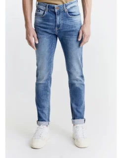 JEANS SAX 12OZ USED SMK