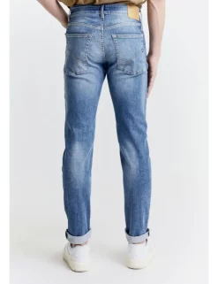 JEANS SAX 12OZ USED SMK