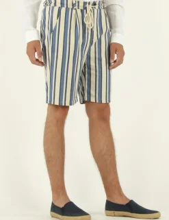 SHORT POTTEN TCOR WHITE OFF BLU