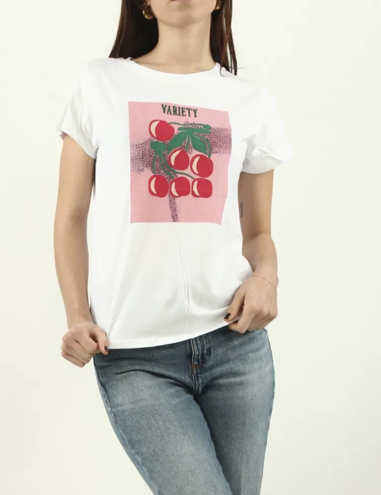 T-SHIRT APPE JCOSW BIANCO CHERRY
