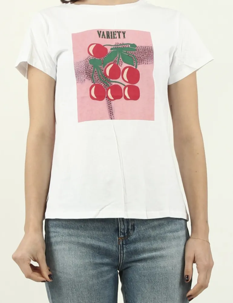 T-SHIRT APPE JCOSW BIANCO CHERRY