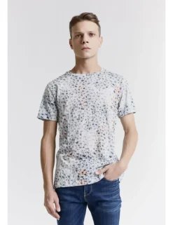 T-SHIRT CROWN JCOF BLU