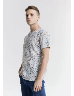 T-SHIRT CROWN JCOF BLU