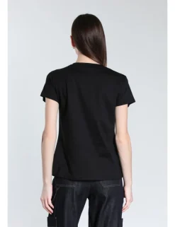 T-SHIRT IRIS JCOSW NERO FARFALLE