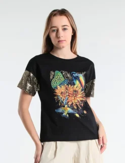 T-SHIRT LIKA JCOSWA NERO