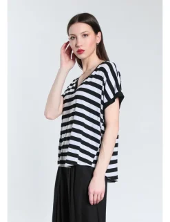 T-SHIRT LITTIA JCOR NERO