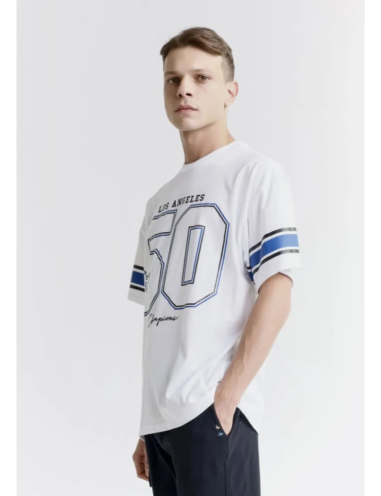 T-SHIRT MC FARROW JCOP1 BIANCO