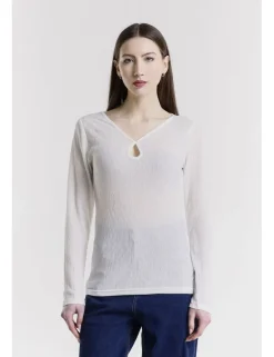 T-SHIRT ML GLIS JPL BIANCO OFF