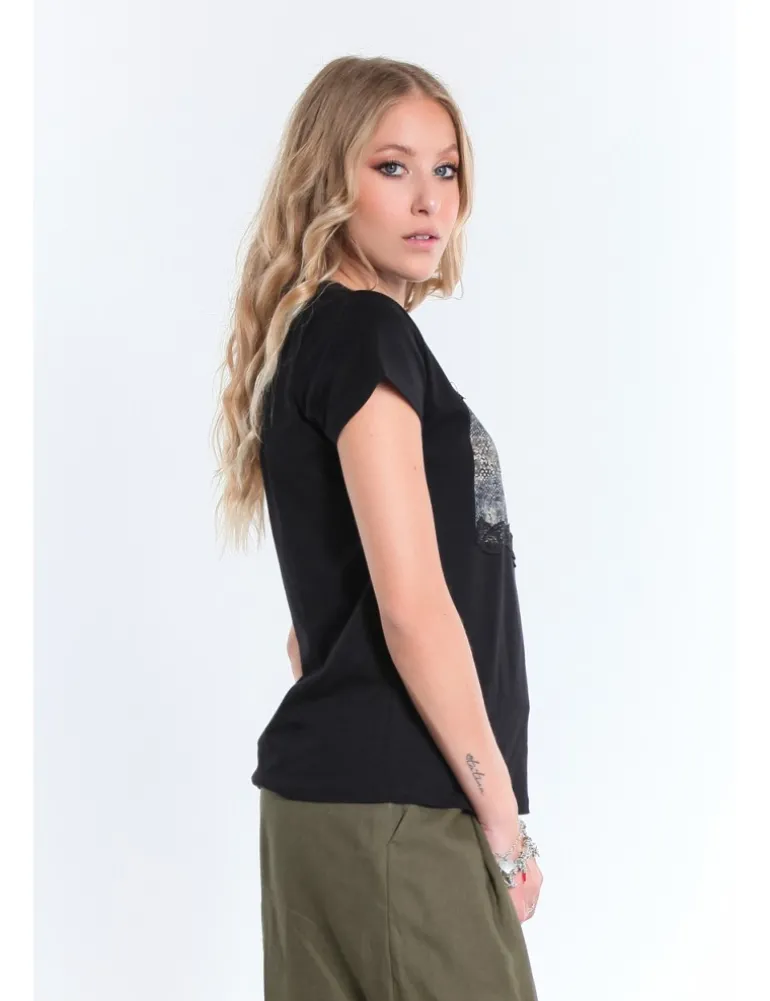 T-SHIRT NOTTE JCOPZ NERO FIORE