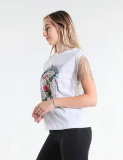 T-SHIRT SM EVIE JCOFRN BIANCO