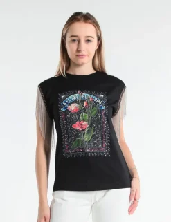 T-SHIRT SM EVIE JCOFRN NERO