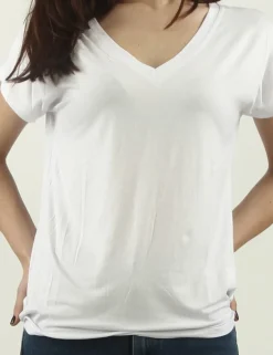 T-SHIRT V IOLE JCO BIANCO