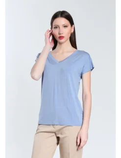 T-SHIRT V IOLE JCO CIELO