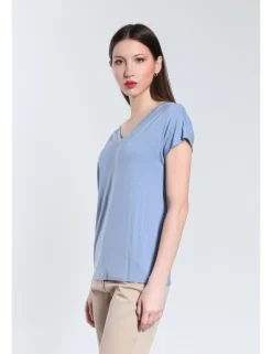 T-SHIRT V IOLE JCO CIELO