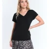 T-SHIRT V IOLE JCO NERO