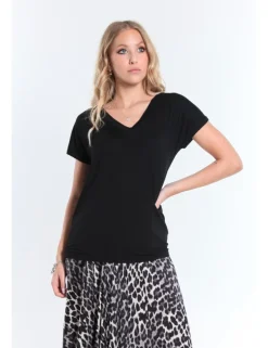 T-SHIRT V IOLE JCO NERO